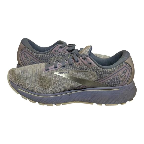 Brooks Ghost 14 Running Shoes Lavender Gray Women's 9.5 Neutral Cushion Sneakers - Picture 6 of 8
